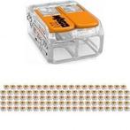 WAGO Lasklem Set 100 stuks - 2 polig LED toebehoren met oran, Bricolage & Construction, Verzenden
