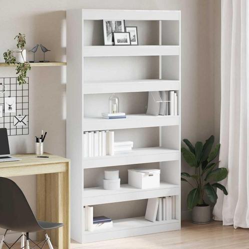 vidaXL Boekenkast Wit Bewerkt hout, Huis en Inrichting, Kasten | Boekenkasten, Nieuw, Verzenden