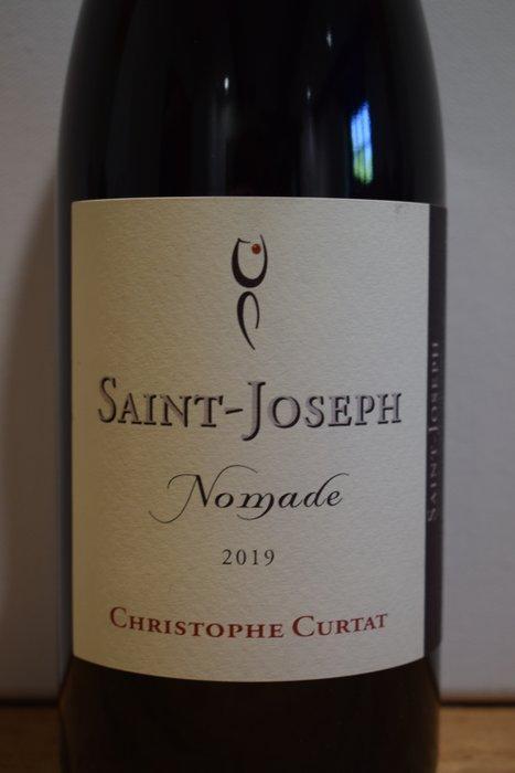 2019 Christophe Curtat, Nomade - Saint-Joseph - 6 Bouteilles, Verzamelen, Wijnen