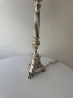 Magnificent Christian bronze candlestick. - Tafellamp -, Antiek en Kunst