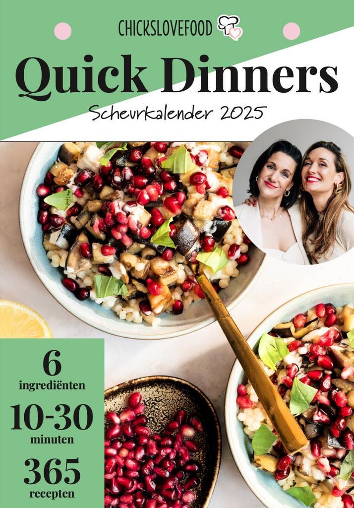 Quick Dinners scheurkalender 2025 / Chickslovefood, Boeken, Kookboeken, Zo goed als nieuw, Verzenden
