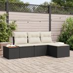 vidaXL 4-delige Sofa Set voor in de Tuin met Kussens in, Verzenden, Nieuw