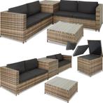 2dekans | Tectake - Wicker Loungeset Siena (4 Personen) -, Ophalen of Verzenden, Nieuw