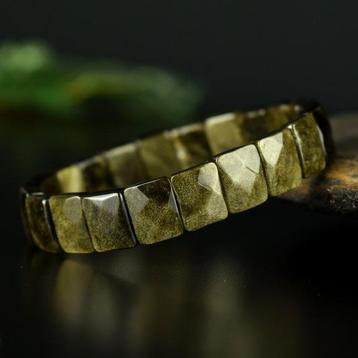 Obsidienne Bracelet haute qualité - Obsidienne dorée