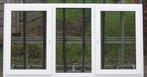 pvc raam met aluminium afwerking 227 x 120 wit / zwart 9005, Doe-het-zelf en Bouw, Kunststof, Nieuw, Ophalen of Verzenden, Inclusief glas