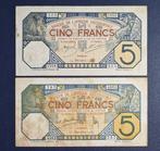 Frans-West-Afrika. - 2 x 5 Francs - Various Dates - Pick 5B
