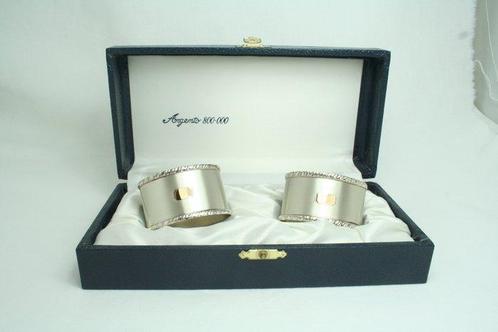 Servethouders (2) - .800 zilver - Servetthouder Zilver, Antiek en Kunst, Antiek | Zilver en Goud