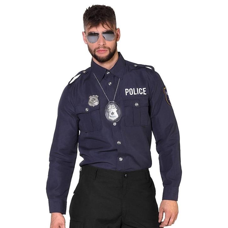 Politie Blouse Heren, Kleding | Heren, Carnavalskleding en Feestkleding, Nieuw, Verzenden