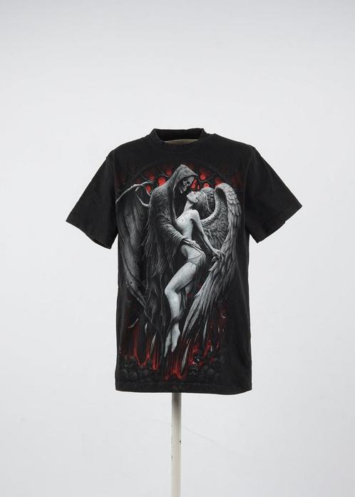 Vintage Spiral T-Shirt in Black Color Size S, Kleding | Heren, T-shirts, Ophalen of Verzenden