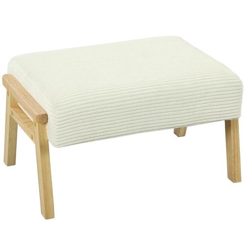 TRUUSK Zithocker met Zacht Zitkussen - Houten Poten - Voeten, Huis en Inrichting, Krukjes, Verzenden