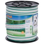 Laatste stuks - star breed lint, 40 mm, 200 m, wit/groen,, Dieren en Toebehoren, Stalling en Weidegang