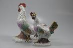 Sitzendorf - Beeld, 2 Prachtige hanen - 26.5 cm - Porselein, Antiek en Kunst