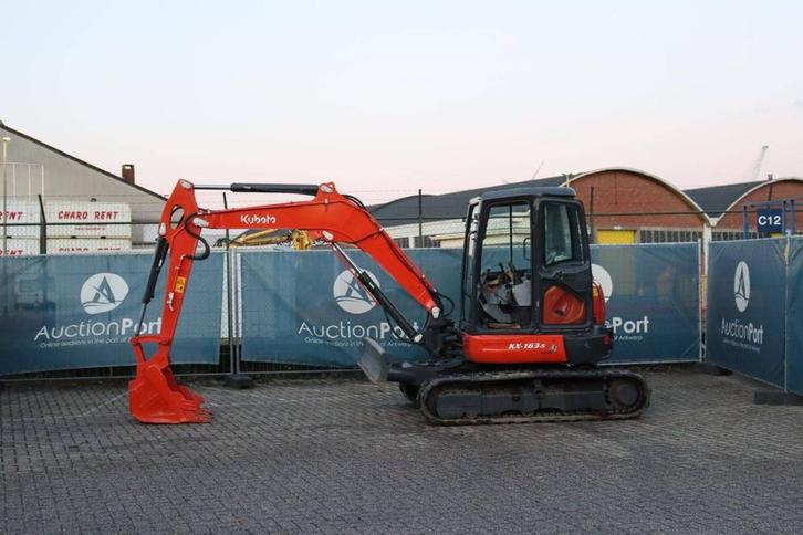 Veiling: Rupsgraafmachine Kubota KX163-5 Diesel 35.5kW 2022, Zakelijke goederen, Machines en Bouw | Kranen en Graafmachines, Ophalen