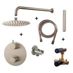 Wiesbaden Inbouw Regendouche Set Caral Rond Muuruitloop RVS, Doe-het-zelf en Bouw, Ophalen of Verzenden, Nieuw, Kraan