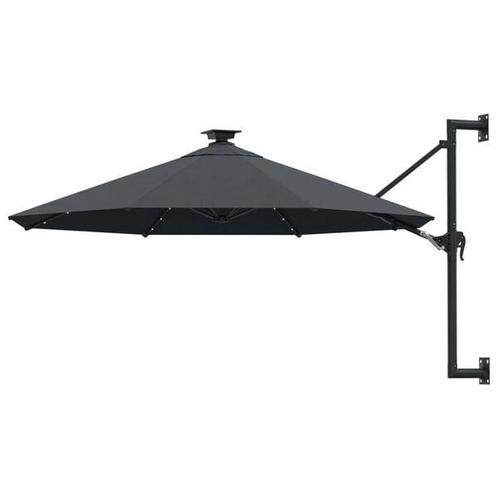 Parasol voor aan de Muur - Antraciet - Retour Deal - OP = OP, Tuin en Terras, Parasols, 3 tot 4 meter, Nieuw, Muurparasol, Verzenden