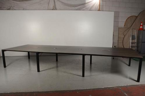 Vergadertafel Solidesk - Zwart - Ebben blad - 480 x 160 cm, Zakelijke goederen, Kantoor en Winkelinrichting | Kantoormeubilair en Inrichting