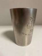 Unbekannt - Bekerglas - .835 zilver - Halvemaan kroon + beer