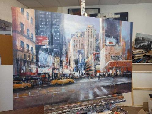 Paolo Fedeli - Broadway(New York), Antiek en Kunst, Kunst | Schilderijen | Modern
