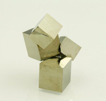 Meesterwerk PERFECT! Twin Cube Natural PYRITE Group, Collections, Minéraux & Fossiles