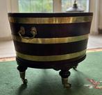 yales & hemper - Wijnkoeler - Messingomkaderde mahonie, Antiek en Kunst, Antiek | Meubels | Stoelen en Sofa's