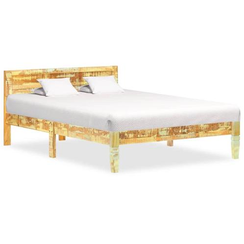 vidaXL Bedframe massief gerecycled hout 120x200 cm, Huis en Inrichting, Slaapkamer | Bedden, Nieuw, Verzenden