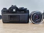Canon A-1 nero + FD 1,8/50mm + flash | Analoge camera, Nieuw