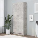 vidaXL Boekenkast 82,5x30,5x185,5 cm bewerkt hout betongrijs, Huis en Inrichting, Kasten | Boekenkasten, Verzenden, Nieuw