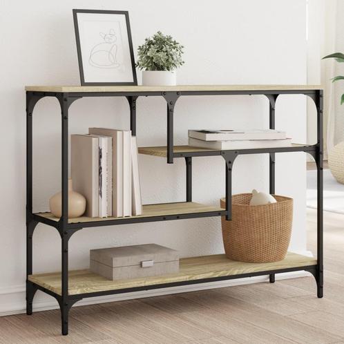 vidaXL Wandtafel 100x30x75 cm bewerkt hout sonoma, Huis en Inrichting, Tafels | Bijzettafels, Nieuw, Verzenden