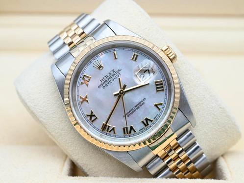 Rolex Datejust Ref. 16233 Year 2002 (Box), Handtassen en Accessoires, Horloges | Heren, Goud, Zo goed als nieuw, Goud, Rolex, Polshorloge
