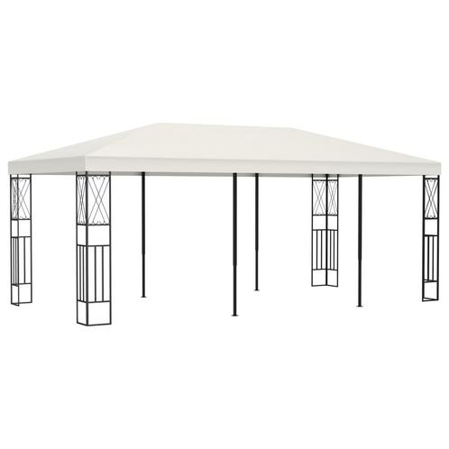 vidaXL Prieel 3x6 m stof crème, Tuin en Terras, Partytenten, Nieuw, Verzenden