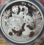 China. 10 Yuan 2025 Panda, 30g(.999) - MS 70 (Zonder, Postzegels en Munten