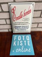 Emaille reclameborden - Set van 2 decoratieve metalen borden