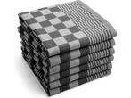 Veiling - 36x Theedoek - Zwart Geblokt - 70x50cm, Huis en Inrichting, Keuken | Textiel, Nieuw