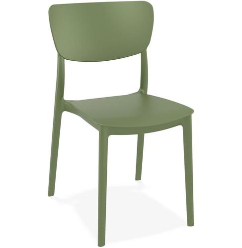Wind maïs formeel ② Keukenstoel OMA van groene kunststof (Eenvoudige stoel) — Chaises —  2ememain