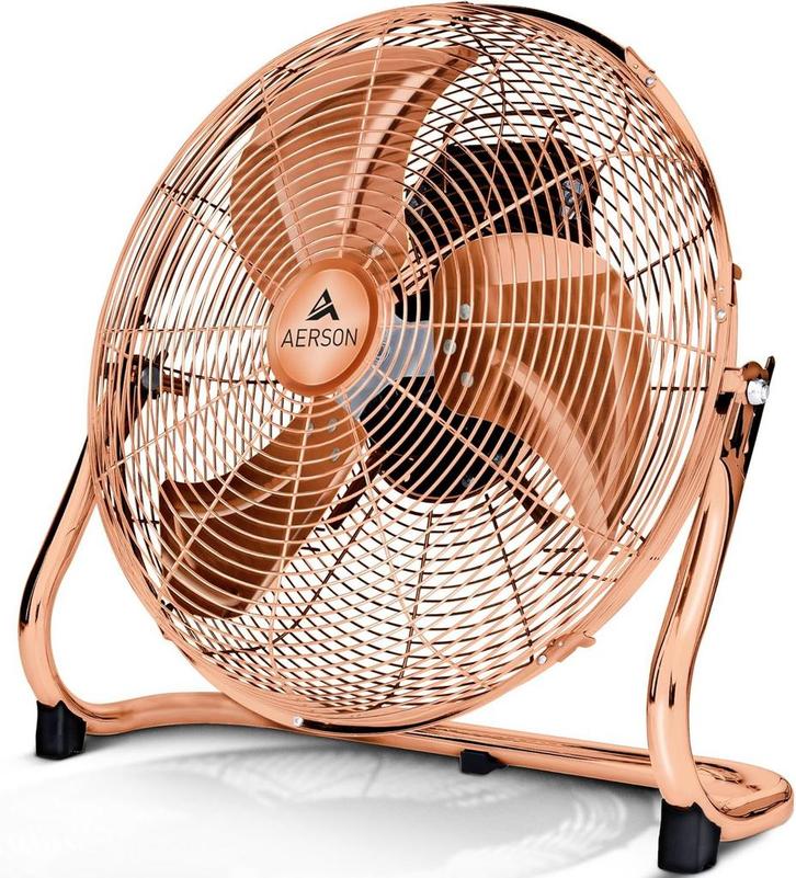 Aerson Vloerventilator - 60cm - 3 standen - 200W - Koper, Huis en Inrichting, Woonaccessoires | Overige, Verzenden