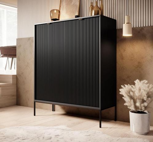 TM Dressoir gestreept zwart  hoog 104 cm, Auto diversen, Autogereedschap, Verzenden