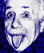 David Law - Crypto Albert Einstein - Format XL - 60x90, Antiek en Kunst