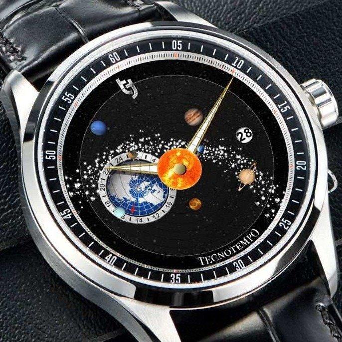 Tecnotempo - Dynamic Solar System - Automatic- Designed by, Handtassen en Accessoires, Horloges | Heren