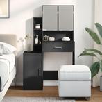 vidaXL Kaptafel met kastje 80x35x132 cm zwart, Huis en Inrichting, Verzenden, Nieuw