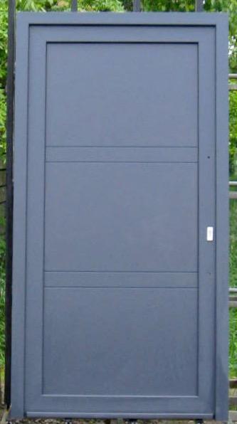 pvc voordeur , buitendeur  , deur 110 x 210 wit / antraciet, Doe-het-zelf en Bouw, Deuren en Vliegenramen, Nieuw, Metaal, Buitendeur