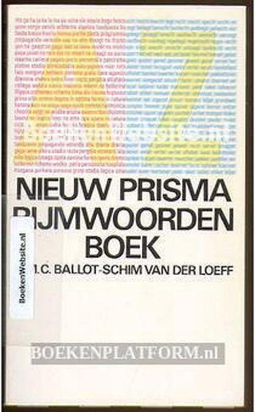 Nieuw Prisma rijmwoordenboek 9789027417138, Boeken, Kunst en Cultuur | Beeldend, Gelezen, Verzenden