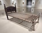 Antiek bed Swatvallei - Hout, Leder - Pakistan - 19e-20e