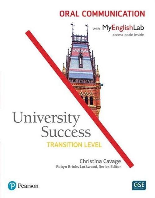 University Success Oral Communication, Transition Level,, Boeken, Overige Boeken, Zo goed als nieuw, Verzenden
