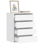 vidaXL Ladekast 60x41x76 cm bewerkt hout wit, Huis en Inrichting, Verzenden, Nieuw
