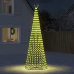 vidaXL Arbre de Noël lumineux conique 688 LED blanc, Verzenden