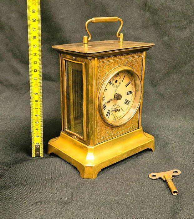 Wekker - Junghans - Messing, Glas - 1920-1930, Antiek en Kunst, Antiek | Klokken