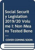 UKI Monographs: Social Security Legis: V1 Non Means 2019:, Gelezen, Verzenden