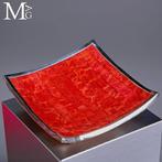 Echt exclusief exemplaar - rood bamboe-koraal met zilveren