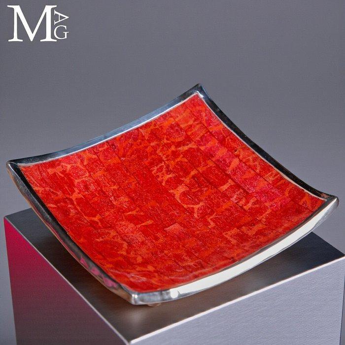 Echt exclusief exemplaar - rood bamboe-koraal met zilveren, Antiquités & Art, Curiosités & Brocante