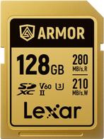 Lexar SDXC Pro Gold Series ARMOR UHS-II 128GB - Lezen 280..., Audio, Tv en Foto, Foto | Geheugenkaarten, Verzenden, Nieuw